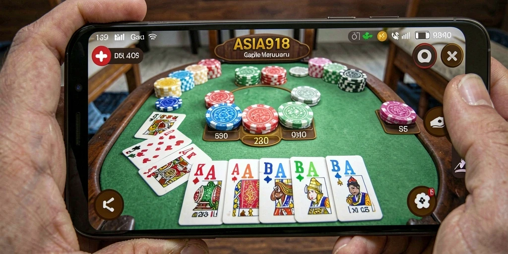 Screenshot gameplay seru ASIA918 saat bermain Gaple.