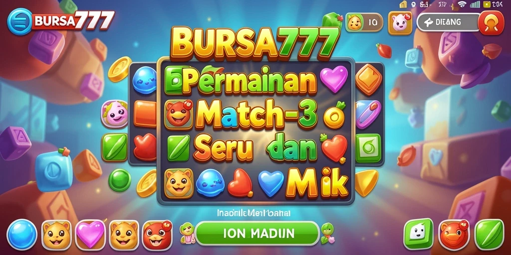 Tampilan gameplay BURSA777 yang seru dan penuh warna.