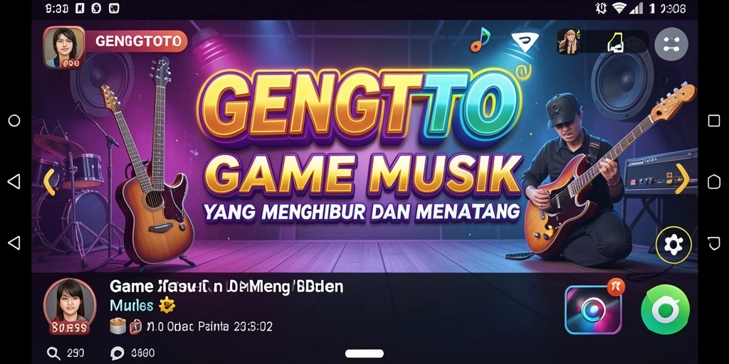 Tampilan gameplay GENGTOTO yang seru dan penuh musik.