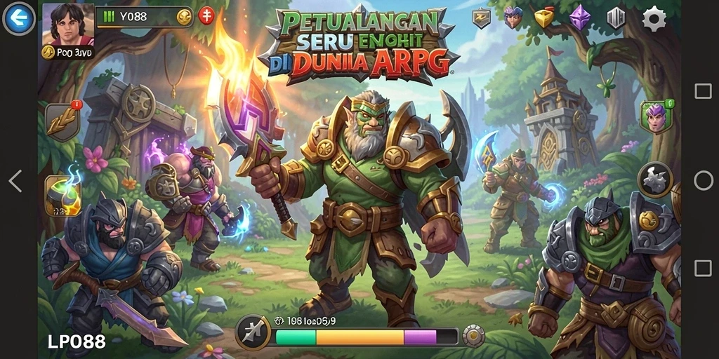 Tampilan seru gameplay LPO88 dengan petualangan ARPG yang mendebarkan.