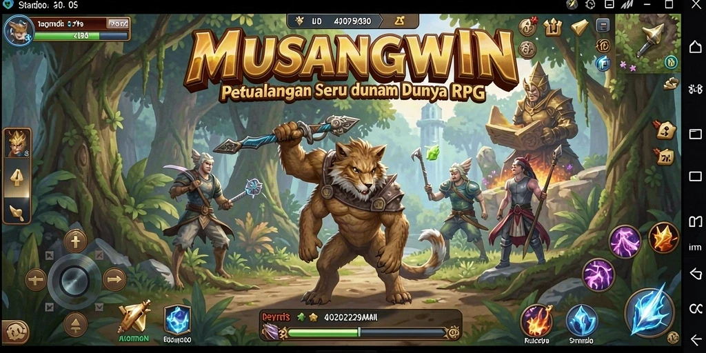 Tampilan gameplay seru dalam <strong>MUSANGWIN</strong> yang penuh aksi.