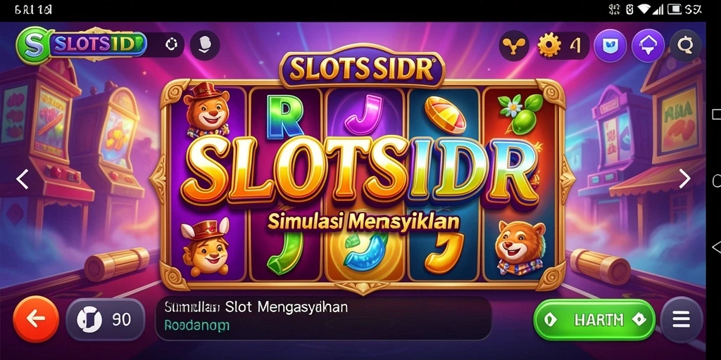 Tangkapan layar utama SLOTSIDR menggambarkan gameplay slot yang menarik dan interaktif.
