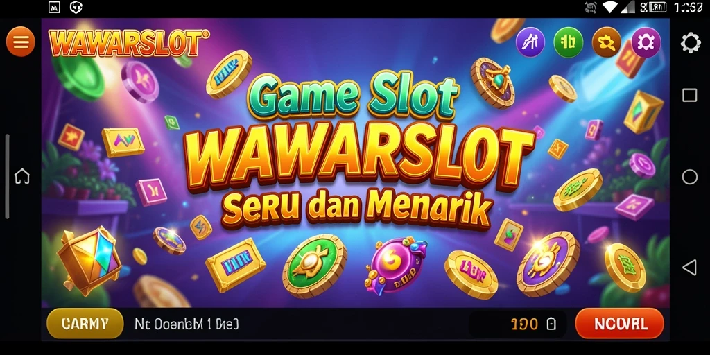 Tampilan gameplay seru dari WAWARSLOT dengan mesin slot menarik.