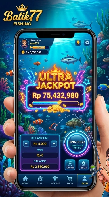 Fitur pencarian cepat di aplikasi batik77.